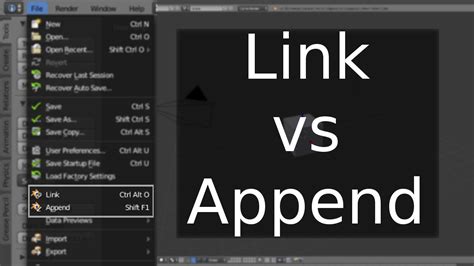 Link & Append .